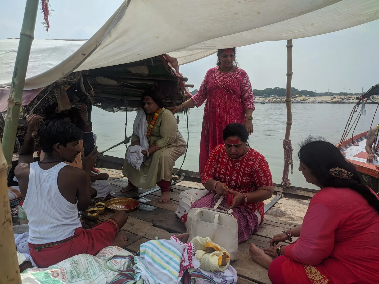 The Triveni Sangam riverfront at Prayagraj