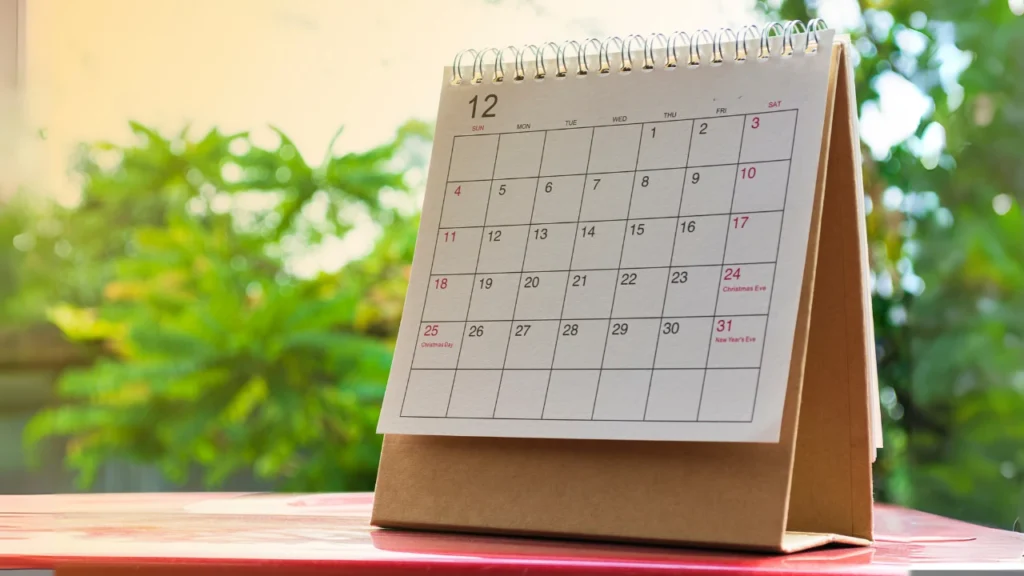 Image of a calender