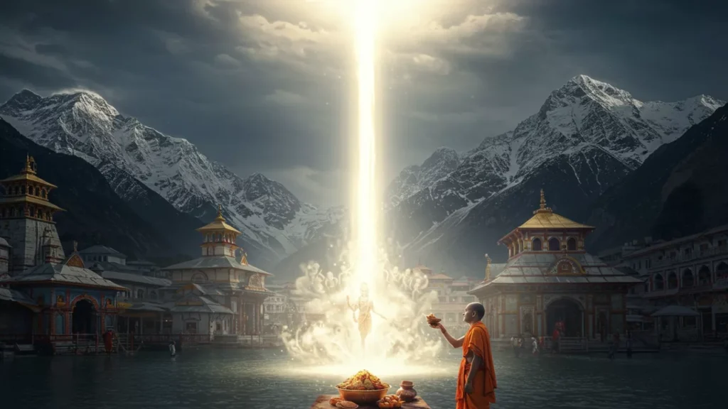 Image of A mid age person doing rituals- Pitrupaksha pilgrimage planning
